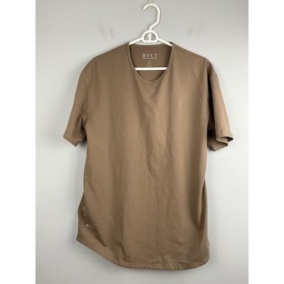 BYLT Basics Other - BYLT Premium‎ Basics Lux Crew Neck T-Shirt XL Tan Brown Cotton Blend Casual Tee